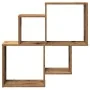 Estante de pared madera ingeniería envejecida 80x15x78,5 cm de , Estantes y estanterías - Ref: Foro24-856610, Precio: 31,75 €...