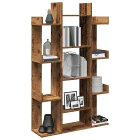 Librería de madera contrachapada envejecida 86x25,5x140 cm by , Bookcases and shelves - Ref: Foro24-856692, Price: 77,72 €, D...