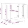 Aparador de madera de ingeniería envejecida 92x35x75 cm de , Aparadores - Ref: Foro24-856864, Precio: 87,36 €, Descuento: %