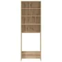 Armario de lavadora roble artisan 64x24x190 cm by , Accessories for washing machines and dryers - Ref: Foro24-856644, Price: ...