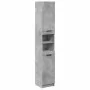 Armario de baño contrachapada gris hormigón 32x34x188,5 cm de , Tocadores de baño - Ref: Foro24-856942, Precio: 77,20 €, Desc...