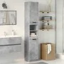 Armario de baño contrachapada gris hormigón 32x34x188,5 cm de , Tocadores de baño - Ref: Foro24-856942, Precio: 77,20 €, Desc...