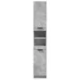 Armario de baño contrachapada gris hormigón 32x34x188,5 cm de , Tocadores de baño - Ref: Foro24-856942, Precio: 77,20 €, Desc...