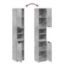 Armario de baño contrachapada gris hormigón 32x34x188,5 cm de , Tocadores de baño - Ref: Foro24-856942, Precio: 77,20 €, Desc...