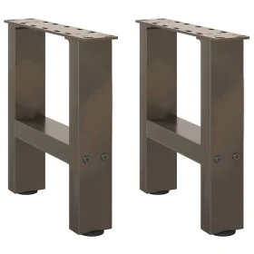 Patas para mesa de centro de acero natural 2 uds 30x(30-31) cm von , Tischbeine - Ref: Foro24-4013255, Preis: 46,50 €, Rabatt: %