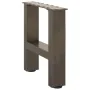 Patas para mesa de centro de acero natural 2 uds 30x(30-31) cm by , Table legs - Ref: Foro24-4013255, Price: 46,50 €, Discoun...