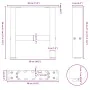 Patas para mesa de centro de acero natural 2 uds 30x(30-31) cm by , Table legs - Ref: Foro24-4013255, Price: 46,50 €, Discoun...
