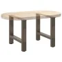 Patas para mesa de centro de acero natural 2 uds 50x(42-43) cm by , Table legs - Ref: Foro24-4013283, Price: 59,24 €, Discoun...