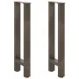 Patas para mesa de centro de acero natural 2 uds 28x(72-73) cm by , Table legs - Ref: Foro24-4013295, Price: 61,47 €, Discoun...