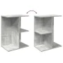 Mesitas de noche 2 uds contrachapada gris hormigón 46,5x29x61cm by , Nightstands - Ref: Foro24-858657, Price: 56,18 €, Discou...