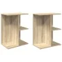 Mesita noche 2 uds madera ingeniería roble Sonoma 46,5x29x61 cm de , Mesitas de noche - Ref: Foro24-858655, Precio: 56,18 €, ...