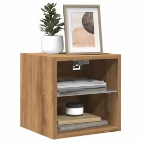 Muebles TV de pared luces LED 2 uds roble artisian 30x28,5x30cm by , TV Furniture - Ref: Foro24-857675, Price: 43,45 €, Disco...