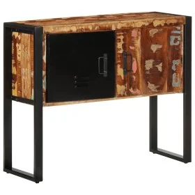 Mueble consola madera maciza reciclada multicolor 90x35x75 cm by , Side tables - Ref: Foro24-4013572, Price: 194,45 €, Discou...