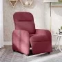 Sillón reclinable eléctrico tela rojo tinto by , Armchairs - Ref: Foro24-3302955, Price: 232,05 €, Discount: %