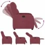 Sillón reclinable eléctrico tela rojo tinto by , Armchairs - Ref: Foro24-3302955, Price: 232,05 €, Discount: %