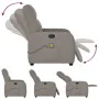 Sillón de masaje reclinable de tela gris taupé by , Armchairs - Ref: Foro24-4015539, Price: 208,77 €, Discount: %