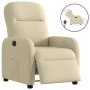 Sillón reclinable eléctrico de tela crema de , Sillones - Ref: Foro24-3302960, Precio: 233,08 €, Descuento: %