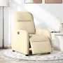 Sillón reclinable eléctrico de tela crema de , Sillones - Ref: Foro24-3302960, Precio: 233,08 €, Descuento: %