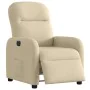 Sillón reclinable eléctrico de tela crema de , Sillones - Ref: Foro24-3302960, Precio: 233,08 €, Descuento: %