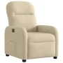 Sillón reclinable eléctrico de tela crema de , Sillones - Ref: Foro24-3302960, Precio: 233,08 €, Descuento: %