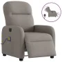 Sillón reclinable de masaje eléctrico tela gris taupe by , Armchairs - Ref: Foro24-3302969, Price: 263,59 €, Discount: %