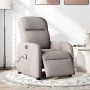 Sillón reclinable de masaje eléctrico tela gris taupe by , Armchairs - Ref: Foro24-3302969, Price: 263,59 €, Discount: %