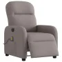 Sillón reclinable de masaje eléctrico tela gris taupe by , Armchairs - Ref: Foro24-3302969, Price: 263,59 €, Discount: %