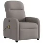 Sillón reclinable de masaje eléctrico tela gris taupe by , Armchairs - Ref: Foro24-3302969, Price: 263,59 €, Discount: %