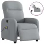 Sillón reclinable de masaje eléctrico tela gris claro de , Sillones - Ref: Foro24-3302962, Precio: 251,64 €, Descuento: %