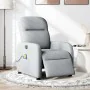 Sillón reclinable de masaje eléctrico tela gris claro de , Sillones - Ref: Foro24-3302962, Precio: 251,64 €, Descuento: %