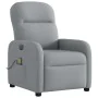 Sillón reclinable de masaje eléctrico tela gris claro de , Sillones - Ref: Foro24-3302962, Precio: 251,64 €, Descuento: %
