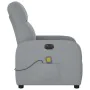 Sillón reclinable de masaje eléctrico tela gris claro de , Sillones - Ref: Foro24-3302962, Precio: 251,64 €, Descuento: %