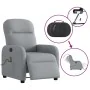 Sillón reclinable de masaje eléctrico tela gris claro de , Sillones - Ref: Foro24-3302962, Precio: 251,64 €, Descuento: %