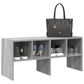Zapatero apilable gris sonoma 89,5x30x40 cm by , Dresser Organizers and Bar Hangers - Ref: Foro24-858849, Price: 45,60 €, Dis...
