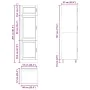 Mueble de cocina Porto de madera contrachapada blanca de , Armarios de cocina - Ref: Foro24-854107, Precio: 217,93 €, Descuen...