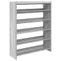 Mueble zapatero madera contrachapada gris sonoma 80x25x100 cm de , Zapateros y organizadores de calzado - Ref: Foro24-859901,...