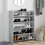 Mueble zapatero madera contrachapada gris sonoma 80x25x100 cm de , Zapateros y organizadores de calzado - Ref: Foro24-859901,...