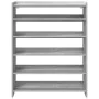 Mueble zapatero madera contrachapada gris sonoma 80x25x100 cm de , Zapateros y organizadores de calzado - Ref: Foro24-859901,...