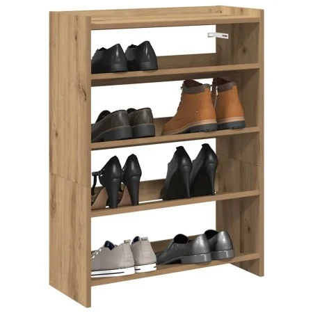 Zapatero artesanal de madera contrachapada 60x25x81 cm de , Zapateros y organizadores de calzado - Ref: Foro24-859886, Precio...