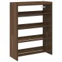 Mueble zapatero madera contrachapada marrón roble 60x25x81 cm de , Zapateros y organizadores de calzado - Ref: Foro24-859884,...