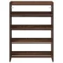 Mueble zapatero madera contrachapada marrón roble 60x25x81 cm de , Zapateros y organizadores de calzado - Ref: Foro24-859884,...