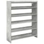 Mueble zapatero madera contrachapada gris hormigón 80x25x100 cm de , Zapateros y organizadores de calzado - Ref: Foro24-85989...