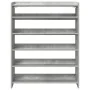Mueble zapatero madera contrachapada gris hormigón 80x25x100 cm de , Zapateros y organizadores de calzado - Ref: Foro24-85989...