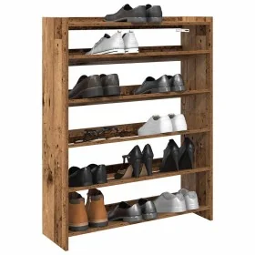 Mueble zapatero madera contrachapada madera vieja 80x25x100 cm by , Shoe racks and shoe organizers - Ref: Foro24-859903, Pric...