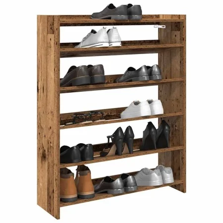 Mueble zapatero madera contrachapada madera vieja 80x25x100 cm by , Shoe racks and shoe organizers - Ref: Foro24-859903, Pric...
