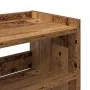 Mueble zapatero madera contrachapada madera vieja 80x25x100 cm by , Shoe racks and shoe organizers - Ref: Foro24-859903, Pric...