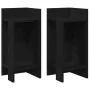 Mesas auxiliares 2 uds con estante negro 25,5x27x60 cm de , Mesas auxiliares - Ref: Foro24-858545, Precio: 40,22 €, Descuento: %