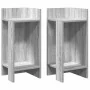 Mesas auxiliares 2 uds con estante gris sonoma 25,5x27x60 cm de , Mesas auxiliares - Ref: Foro24-858553, Precio: 40,56 €, Des...
