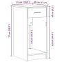 Torre de ordenador con cajón roble ahumado 35x45x77 cm von , Schreibtische - Ref: Foro24-858744, Preis: 56,71 €, Rabatt: %