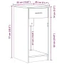 Torre de ordenador con cajón roble marrón 35x45x77 cm von , Schreibtische - Ref: Foro24-858746, Preis: 55,97 €, Rabatt: %